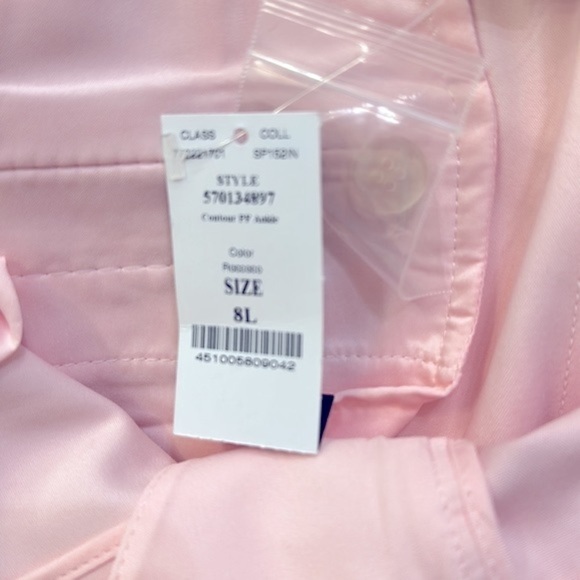 NWT Women’s White House Black Market Pink Perfect Form Contour Slim Ankle Pants - Picture 10 of 10